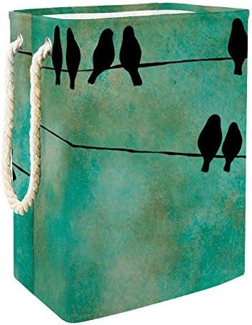 Unicey Birds Blue Sky velika kanta za odlaganje za kupatilo, spavaću sobu, dom, Igračke i organizaciju odjeće