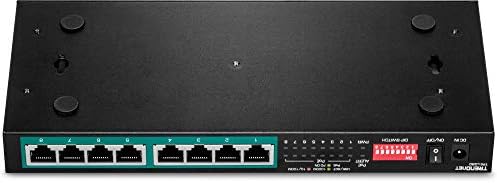 TrendNet 8-port Gigabit Dugi raspon Poe + prekidač, TPE-LG80, 65W POE budžet, Ethernet / Network prekidač,