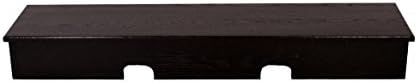 Crni X-veliki glatki gornji zvučni Bar TV Riser 53x13x6 spolja-50x12x5 1/4 iznutra