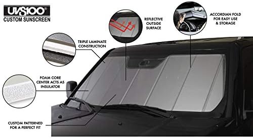 Pokrivač UVS100 Custom Suncscreen | UV10975sv | Kompatibilan sa odabranim Modelima Volkswagen Passat, srebro