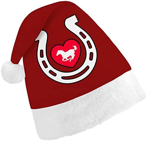 Konj Horseshoe srce Božić kape Bulk odrasle kape Božić šešir za odmor Božić potrepštine