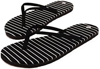 Flip flops za žene Ljetna masaža Ljeto / 38 Crna plaža Stripe Stan unutarnje vanjske papuče Sandale Preppy