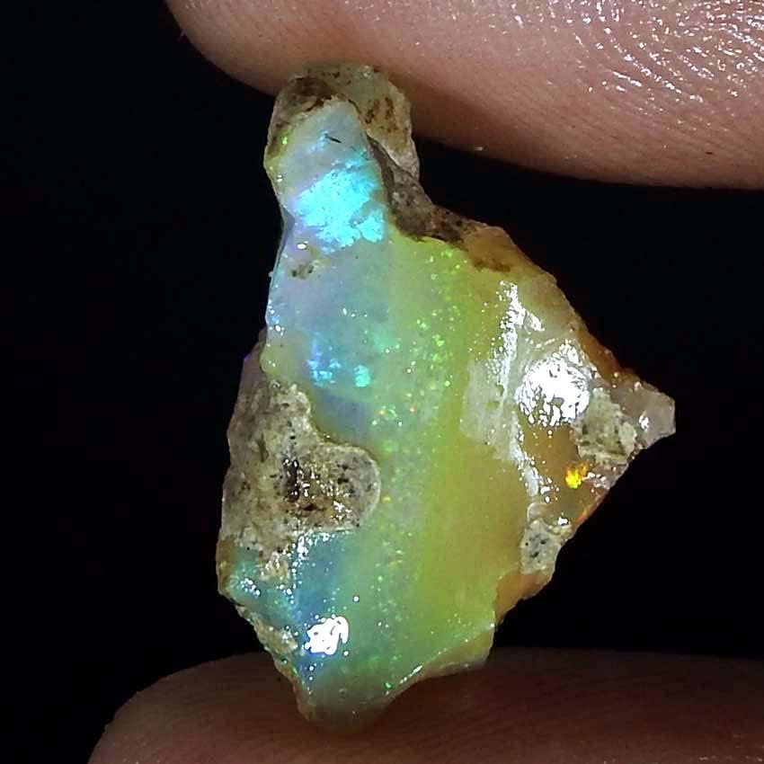 Jewelgemscraft ™ 05.50cts. Ultra vatra sirovi opal kamen, prirodni grubi, dragi kristali, etiopska opal