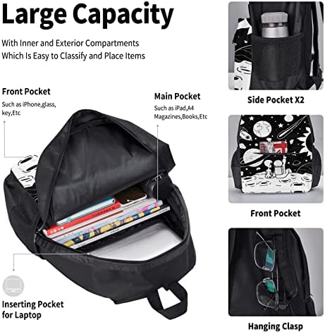OGNOT Astronaut i vanzemaljski školski ruksak za štampanje Tinejdžeri djevojčice dječaci školske torbe torba