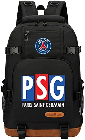 Gengx PSG grafički ruksak Torba za studentske Knjige za povratak u školu, ruksak za djecu Teens Mbappe,