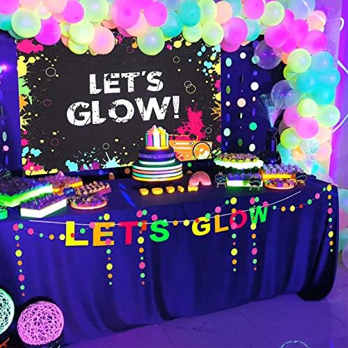 Neonski sjajni Baloni za zabave, sjajni u tamnim balonima 12 inča UV fluorescentni Crni svjetlosni Baloni