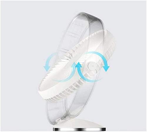 Xzrwyb ventilator za radnu površinu od 9 inča Podesivi ugao koji se može puniti 2000mAh USB ventilator za