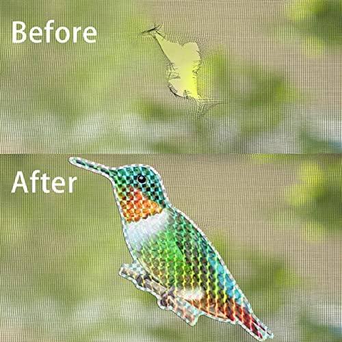 Momker Creative Hummingbird ekrani uparilice za usisavanje naljepnice DIY prozore Naljepnice protiv ptica