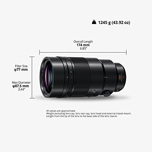 Panasonic Lumix G Leica DG Elmarit Professional objektiv, 200mm, F2.8 Asph, Mirlo bez ogledala, optički