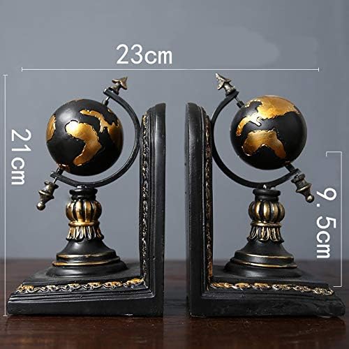 N / A Globe Bookend figurice Retro Globe stalak za knjige Model minijaturni ukrasi Kreativni rukotvorine