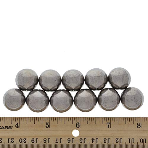 Hipnotički dragulji: 20 kom srebrne magnetne Hematitne runde-0,75 inča veličine-rasuti keramički feritni