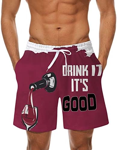 Worpbope muški kratke hlače Ljeto Personalizirano ispis Brze suho plažne hlače sa šarkama za prozračivanje