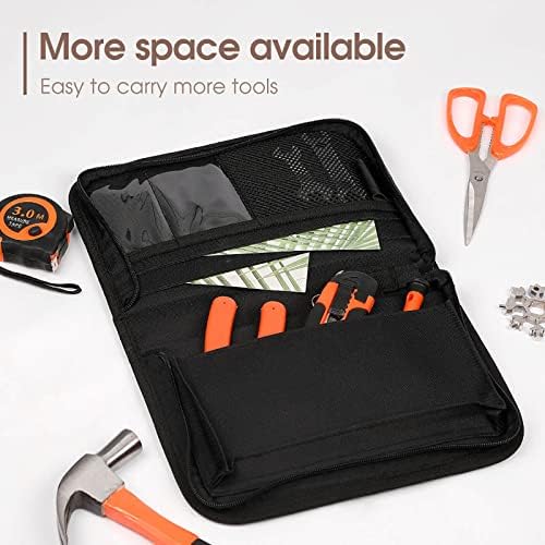 Otter Bi-Fold Alat za držač nosača Džepne multifunkcijske tkanine prenosne torbe za alat Zip oko novčanika