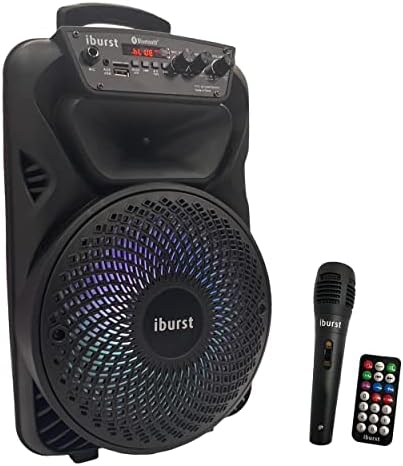 Iburst Prijenosni Bluetooth PA zvučni signal 600W punjivi subwoofer, mikrofon u stranci, USB, radio, mikrofon