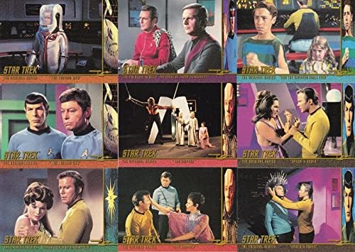 Star Trek Originalna serija TOS sezona 3 1999 Fleer / Skybox Life Girget Ret Complement Umetni karticu od