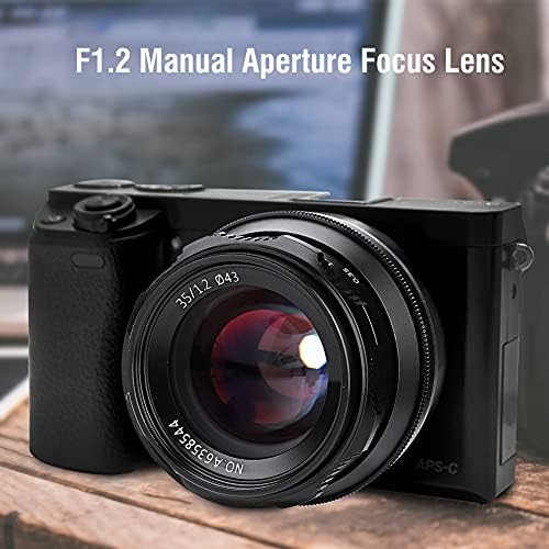 YUANJS Kamera Len, 7artisans 35mm f1.2 Veliki otvor blende ručni fokus a-PC-S objektiv kamere bez ogledala