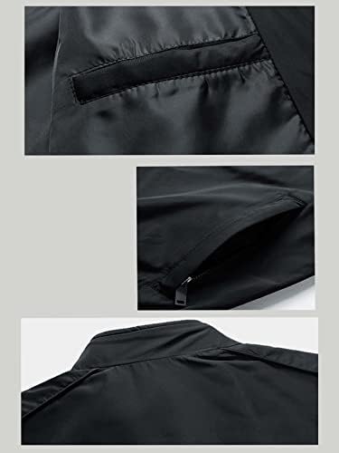 Ninq jakne za muškarce - muškarci čvrste zip jakne