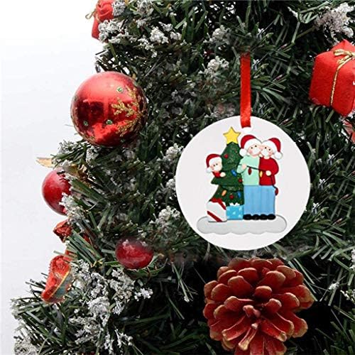 Početna 2020 ukrasi Odrezi za odmor Personalizirani božićni ukras visi stakleni srčani ukras
