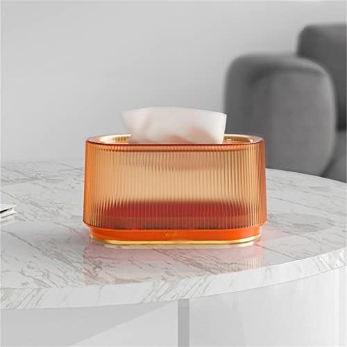 Genigw narančasta kućni tkivaoni tkivni kutija prozirna stolna kutija za punjenje papira za odlaganje papira