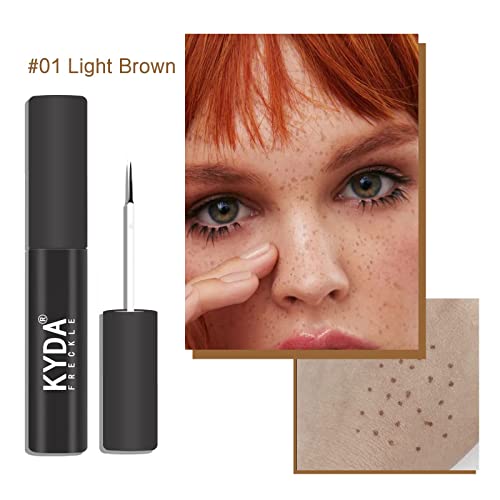 KYDA 2 boje Liquid Freckle Pen, prirodna Pjegava olovka za šminkanje, vodootporan dugotrajni Face Freckle