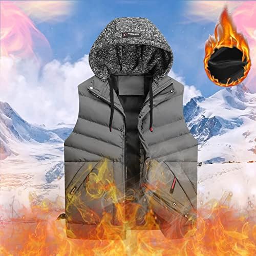 Muški jesen i zimski pamuk casual drže topli patentni zatvarač koji se može ukloniti s kapuljačom odmora