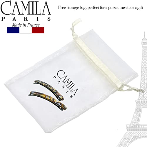 Camila Paris CP3373 Francuske kopče za klizanje za kosu za žene, ručno izrađene, kopče za ukosnicu sa strane