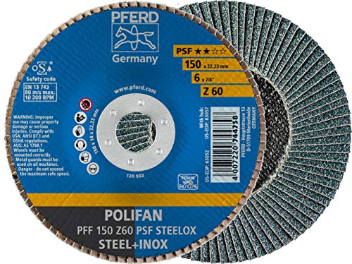 PFERD Polifan PSF abrazivni zaklop diska, tip 27, okrugla rupa, rezervoar fenolnog smole, cirkonija alumina,