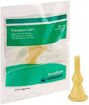 10 paketa -Coloplast Freedom Cath, 31 mm Srednji, samoizvodljiv muški kateter za spoljni kondom Mekani lateks