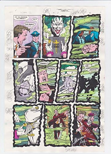 Robin II JOKER'S WILD 1 stranica 4 originalna umjetnost produkcije stripa potpisana w / COA