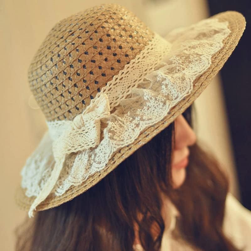 Zsedp dame čipka za sunčanje šešir široko rub na plaži bočni šešir disketi ženski šešir šešir ljetni šešir