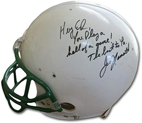 Joe Namath autogram autentične fudbalske kacige sa natpisom to Ed JSA DD60725-NFL kacige sa autogramom