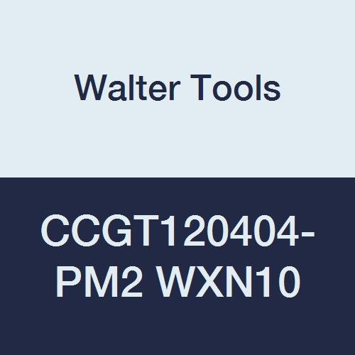 Walter Alati CCGT120404-PM2 WXN10 Carbide Tiger-Tec pozitivni indeksirani umetak za okretanje, 1/64 radijus