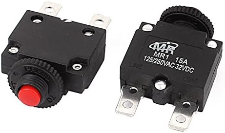 AEXIT 125V / 250VAC 15A prekidači za prekidač resetirajući dugme za preopterećenje zaštitnika minijaturni