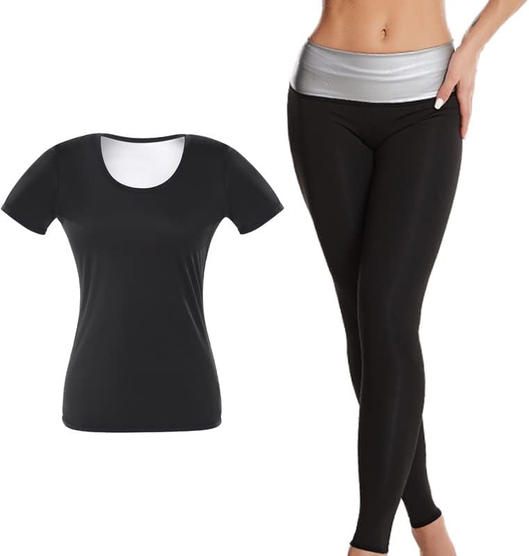 Uxzdx CUJUX ženski Setovi odjeće za oblikovanje hlače za mršavljenje fitnes košulja za oblikovanje tijela