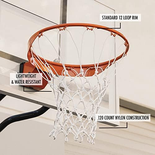 Cannon Sports Pro Heavy Duty košarkaška zamjenska mreža-standardna 12 petlja-otporna na vremenske uslove
