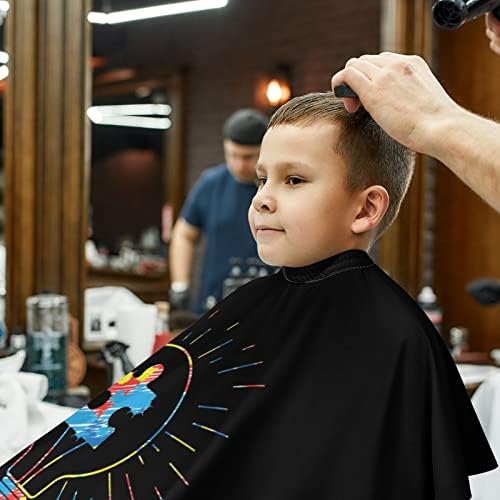 Ovjesnost autizma Barber Cape Profesionalna frizura pregača Slatka četka za rezanje kose za dječake