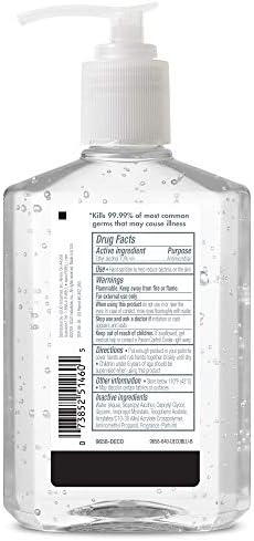 Purell Advanced Hand Sanitet Revjetska oznaka gela metalik dizajna, čista mirisa, 8 FL Oz boca pumpe - 9658-06-ECDECO