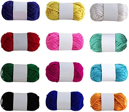 DOLELAI 12 boja vunene pređe ručno pletene pređe meke i tople DIY pamučne pređe dječje vune ručno pletene