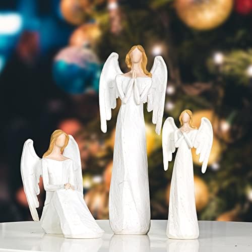 Ziczamla Guardian Angel Figurice Simpatijski poklon, kolekcionarski ručno oslikani anđeo ukrasi dekora za