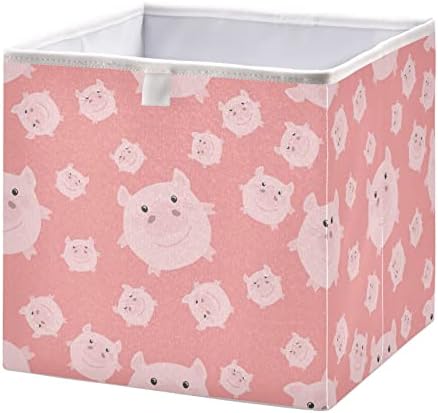 Alaza sklopivi za odlaganje, slatka ružičasta kutija za odlaganje za bebe ukrasna korpa za spavaće sobe