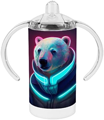 Battle Bear Sippy Cup-Cool Bear Baby Sippy Cup-Futuristički Sippy Cup