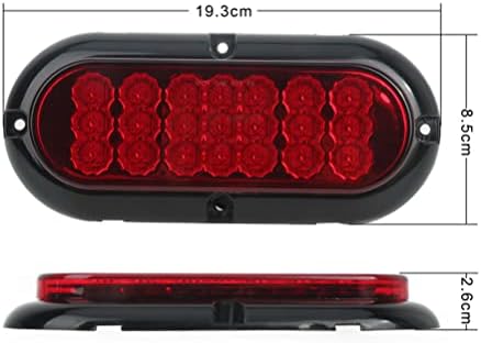 cciyu Side Marker Light Universal 2kom Red 21led bočne sijalice zamjena fit za kamion autobus brod SUV ATV