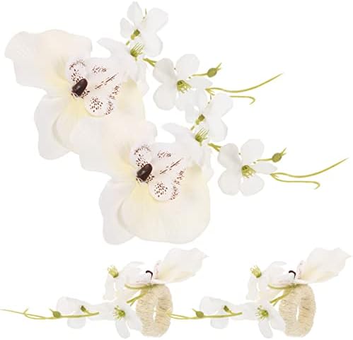 UPKOCH Decor Decor vjenčanje Decor 8 kom umjetni cvijet salvete kopče svileni cvijet prstenovi za salvete